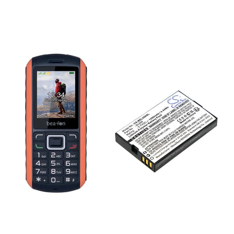 3,7V, Li-Polymer, 1200mAh, Mobile, batterie de smartphone compatible avec Bea-fon, Al550, 4,44Wh Mobile, Smartphone Cameron Sino Technology Limited (Smartphone)