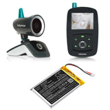 3.7V, Li-Polymer, 1400mAh, BabyPhone battery fits Babymoov, A014416, A014417, 5.18Wh BabyPhone Cameron Sino Technology Limited