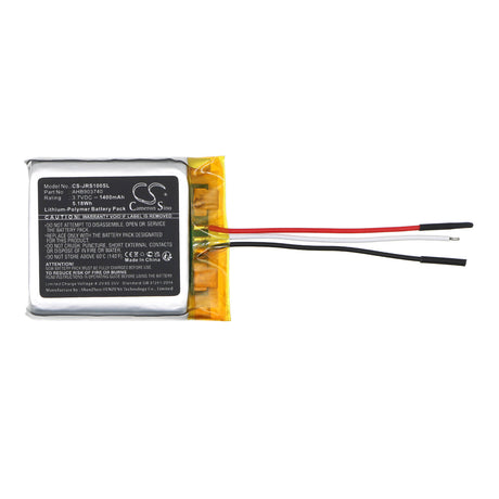 3.7V, Li-Polymer, 1400mAh, Speaker battery fits Jabra, Freeway, Hfs100, 5.18Wh Speaker Cameron Sino Technology Limited