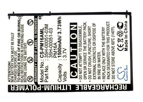 3.7V, Li-Polymer, 1500mAh, SmartPhone battery fits I-mate, O2, Orange, Dopod, Htc, 35h00051-00, 818, 818 Pro, 5.55Wh Mobile, SmartPhone Cameron Sino Technology Limited (Suspended)