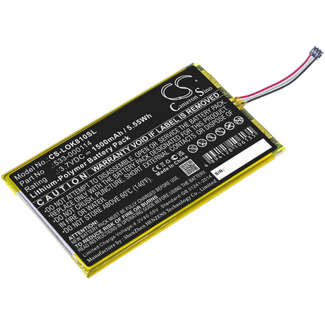 3.7V, Li-Polymer, 1500mAh, Keyboard,Mouse battery fits Logitech, 533-000114, Iiiuminated Keyboard K810, K810, 5.55Wh Keyboard,Mouse Cameron Sino Technology Limited