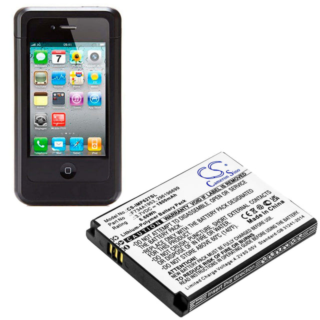 3.7V, Li-Polymer, 1800mAh, Payment Terminal battery fits Ingenico, 296196699, Imp627, Imp627-usblu01a, 6.66Wh Payment Terminal Cameron Sino Technology Limited