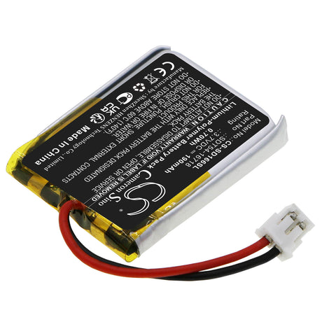 3.7V, Li-Polymer, 190mAh, Dog Collar battery fits Sportdog, sdtoo -16674, Sdt54-16718, No Bark Collar Sbc-10, 0.7Wh Dog Collar Cameron Sino Technology Limited