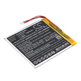 3.7V, Li-Polymer, 2000mAh, Tablet Battery fits Onn, 100005206, 100026191, 7.40Wh Tablet Cameron Sino Technology Limited