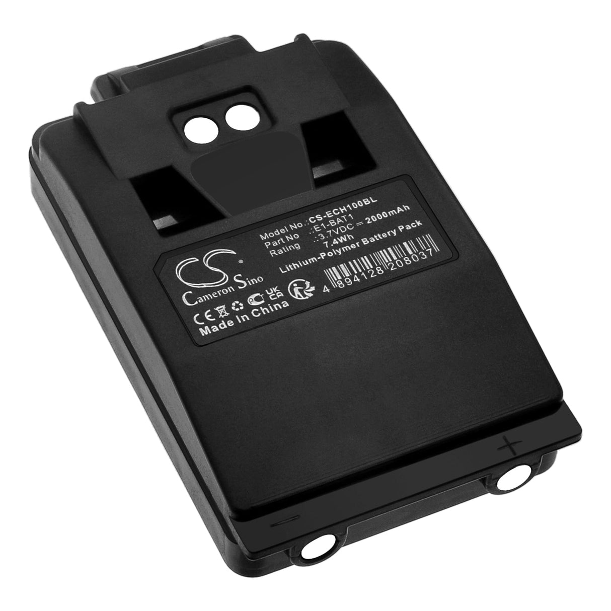 3.7V, Li-Polymer, 2000mAh, Crane Remote Control battery fits Elca, Black Radiocontrol, 7.4Wh Crane Remote Control Cameron Sino Technology Limited