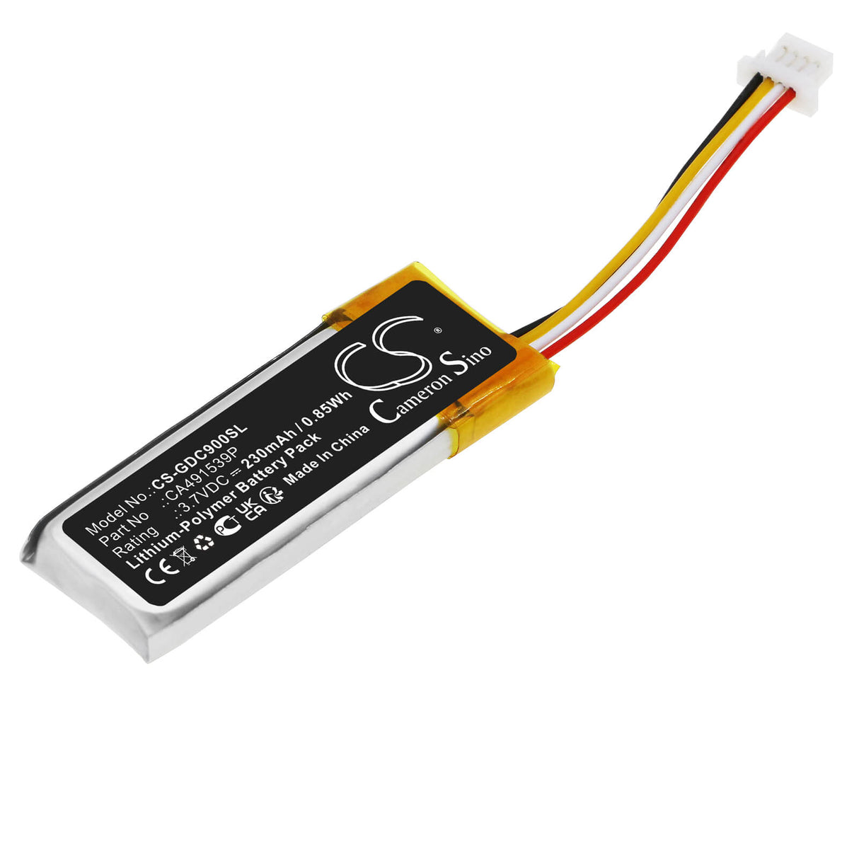 3.7v, Li-polymer, 230mah, VR Battery Fits Google, D9sca, Daydream Controller, 0.85wh VR Cameron Sino Technology Limited