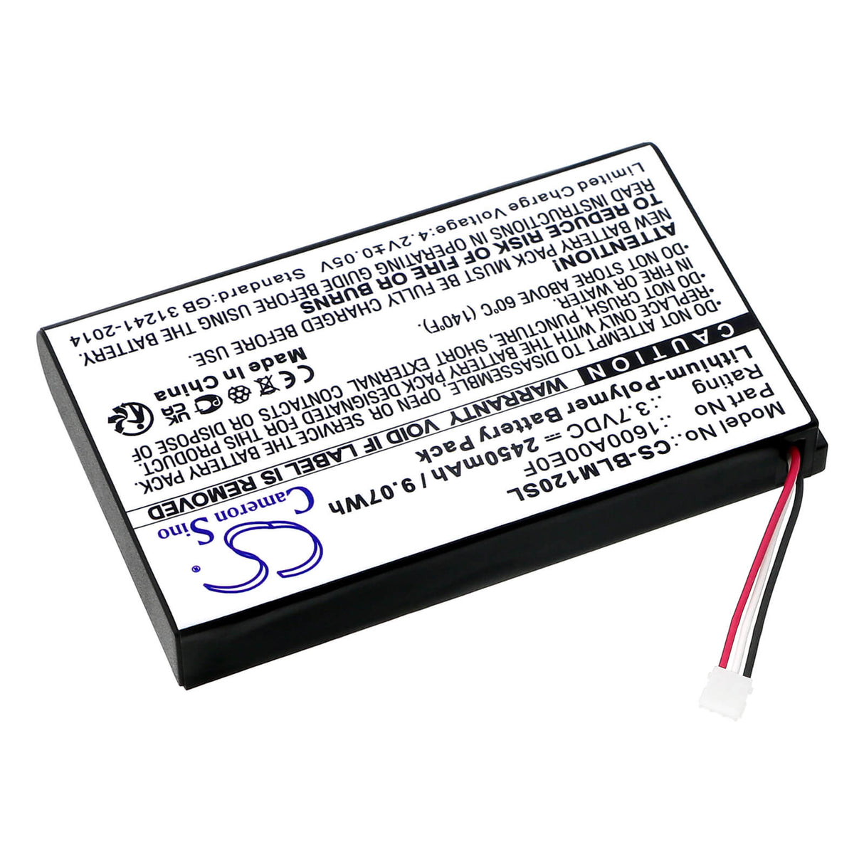 3.7V, Li-Polymer, 2450mAh distance measuring tool battery fits Bosch, Glm120c, Glm150-27c, 9.07Wh Equipment, Survey, Test Cameron Sino Technology Limited   