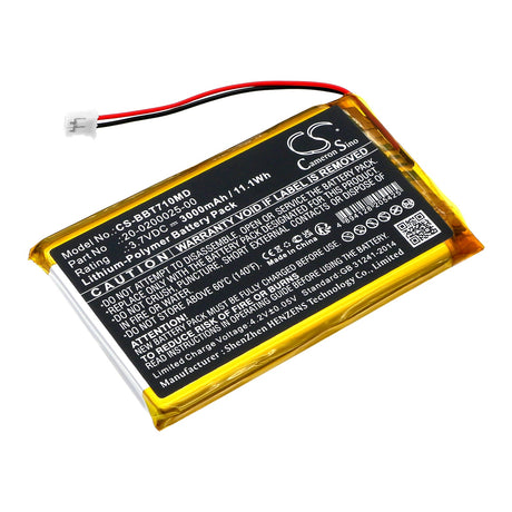 3.7V, Li-Polymer, 3000mAh, Medical battery fits Bistos, 20-0200025-00, Bt-710 Pulse Oximeter, 11.1Wh Medical Cameron Sino Technology Limited (Medical)