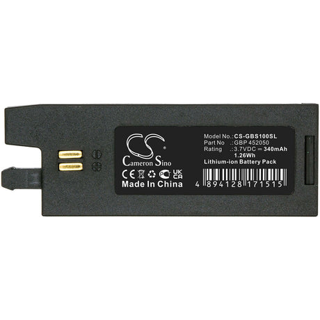 3.7V, Li-Polymer, 340mAh, Electronic Tuner battery fits Gibson, Gbp 452050, Gforce, G-force Auto-tuner, 1.26Wh Electronic Tuner Cameron Sino Technology Limited (Suspended)