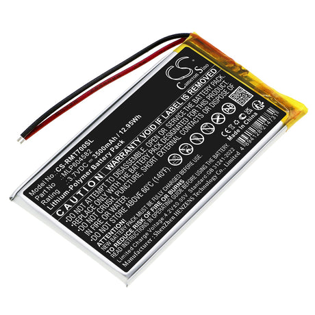 3.7V, Li-Polymer, 3500mAh, GPS, Navigator battery fits Rand Mcnally, Mlp604582, Tnd-70, 12.95Wh GPS, Navigator Cameron Sino Technology Limited