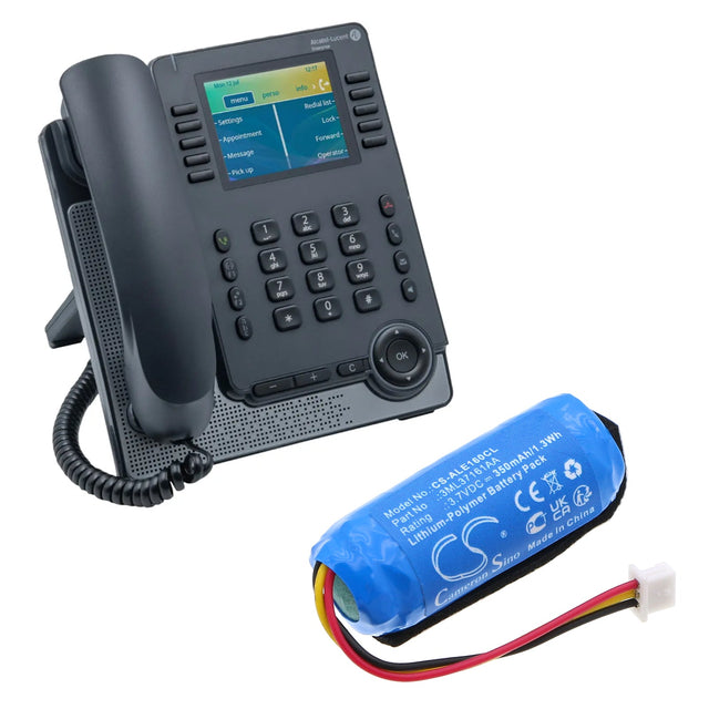 3.7V, Li-Polymer, 350mAh, Cordless Phone battery fits Alcatel-lucent, Ale-160 Wb, Ale-161 Wb, 1.3Wh Cordless Phone Cameron Sino Technology Limited (Cordless Phone)