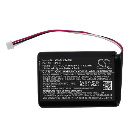 3.7V, Li-Polymer, 3600mAh, Thermal Camera battery fits Flir, Ps24, Scout 240, 13.32Wh Thermal Camera Cameron Sino Technology Limited