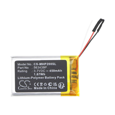 3.7v, Li-polymer, 450mah, Headset Battery Fits Microsoft Surface Headphones 2, 1.67wh Wireless Headset Cameron Sino Technology Limited