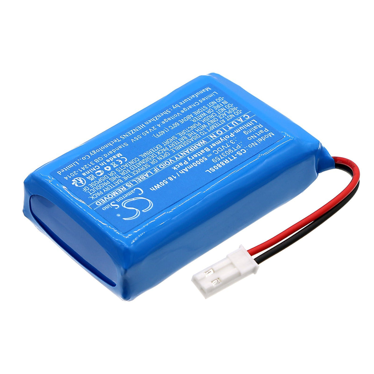 3.7V, Li-Polymer, 5000mAh, Equipment Battery fits Triplett, 8060 Camview Elite Video Test, Camview Elite Video Test Monit, 18.50Wh Equipment, Survey, Test Cameron Sino Technology Limited