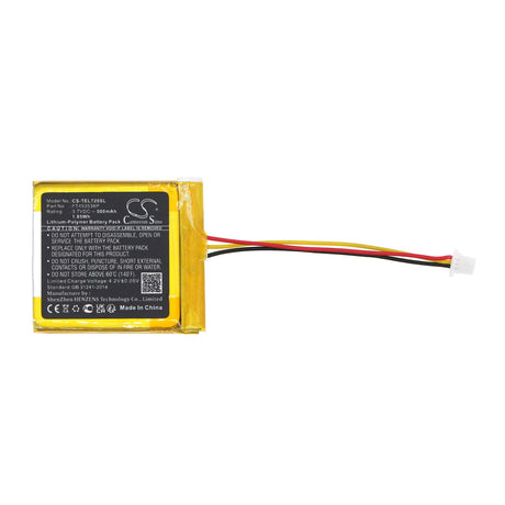 3.7V, Li-Polymer, 500mAh, Headset battery fits Turtle Beach, Ft453536p, Stealth 700 2gen, 1.85Wh Wireless Headset Cameron Sino Technology Limited