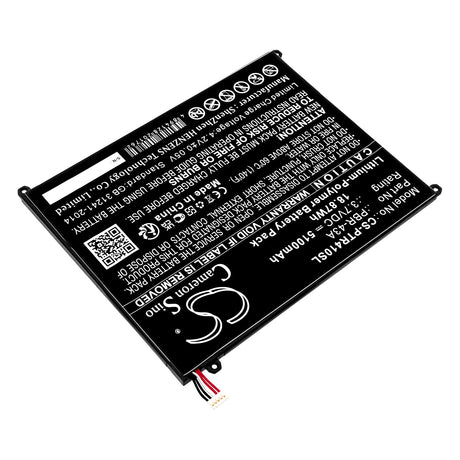 3.7V, Li-Polymer, 5100mAh, Tablet Battery fits Pantech, Element P4100, 18.87Wh Tablet Cameron Sino Technology Limited