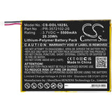 3.7V, Li-Polymer, 5500mAh, Tablet battery fits Digiland, Pr-3572102-2s, Dl1028w, 20.35Wh Tablet Cameron Sino Technology Limited