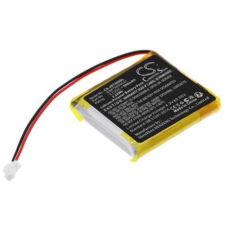 3.7V, Li-Polymer, 600mAh, Speaker battery fits Jbl, T600 Bt, Tune 600btnc, 2.22Wh Speaker Cameron Sino Technology Limited
