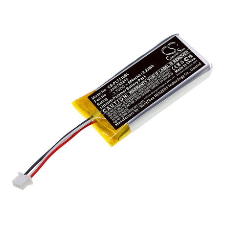 3.7V, Li-Polymer, 600mAh, Headset battery fits Plantronics, Ahb762240, Backbeat Fit 3100 Wireless Charge Case, Backbeat Fit 3200 Wireless Case, 2.22Wh Wireless Headset Cameron Sino Technology Limited