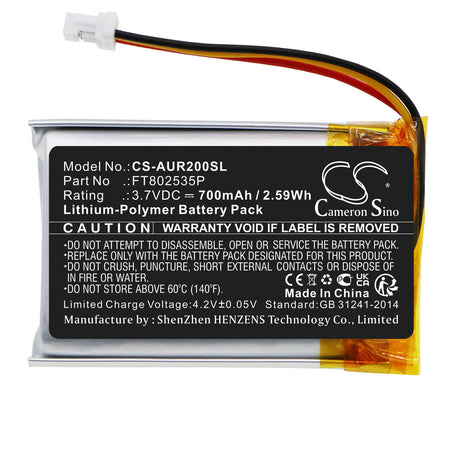 3.7V, Li-Polymer, 700mAh, Keyboard,Mouse battery fits Asus, Ft802535p, Rog Strix Impact Ii, 2.59Wh Keyboard,Mouse Cameron Sino Technology Limited