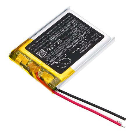 3.7V, Li-Polymer, 750mAh, Wireless Headset battery fits Kef, Mu7, 2.78Wh Wireless Headset Cameron Sino Technology Limited