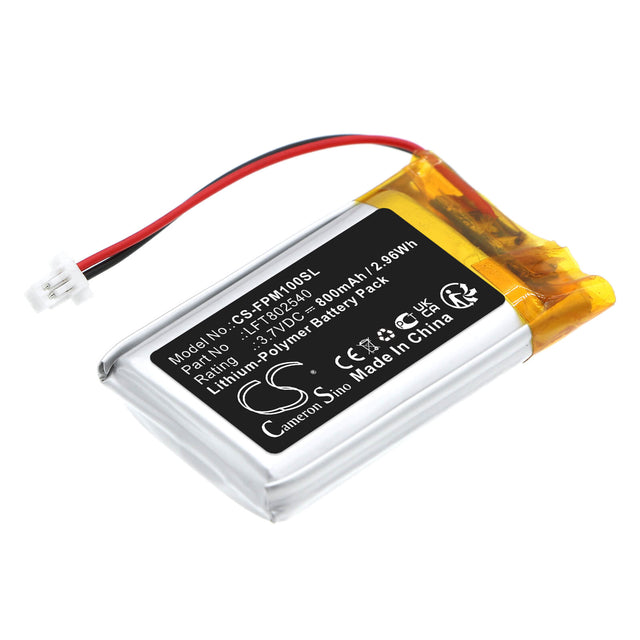 3.7V, Li-Polymer, 800mAh, Headset battery fits Fodsports, Lft802540, M1s Pro, 2.96Wh Wireless Headset Cameron Sino Technology Limited