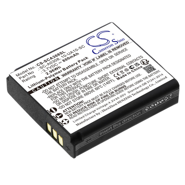 3.7v, Li-polymer, 800mah, Battery Fits Schuberth, Intercoms Sc1 Standard, Sc1 Advance, 2.96wh Batteries for Electronics Cameron Sino Technology Limited (Suspended)   