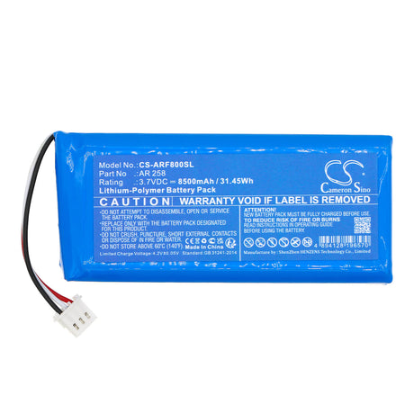 3.7V, Li-Polymer, 8500mAh, Equipment battery fits Aaronia, Ar 258, HF-8000, Spectran V5, 31.45Wh Equipment, Survey, Test Cameron Sino Technology Limited