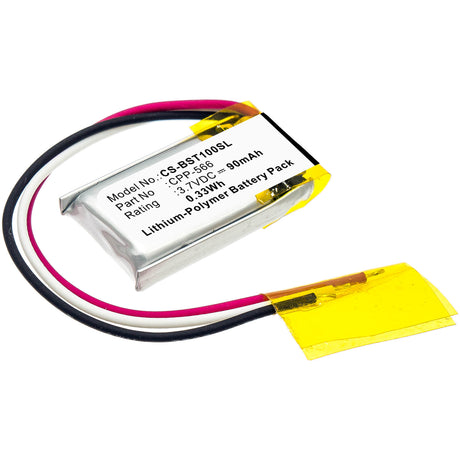3.7V, Li-Polymer, 90mAh, Headset battery fits Beats, Cpp-566, Pb1, Pb2, 0.33Wh Wireless Headset Cameron Sino Technology Limited
