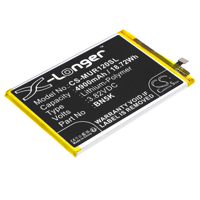 3.82V, Li-Polymer, 4900mAh, SmartPhone battery fits Redmi, Poco, Bn5k, 22127pc95i, C55, 18.72Wh Mobile, SmartPhone Cameron Sino Technology Limited (Smartphone)