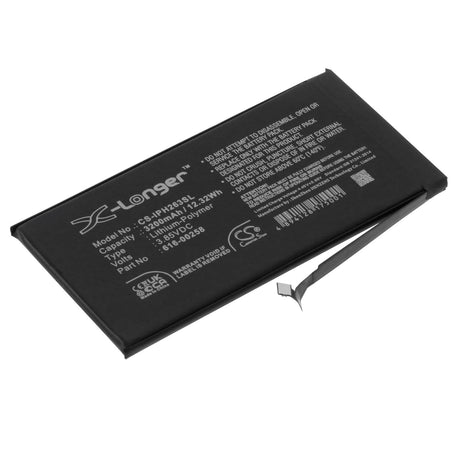 3.85V, Li-Polymer, 3200mAh, SmartPhone battery fits Apple, 616-00258, A2635, Iphone 13, 12.32Wh Mobile, SmartPhone Cameron Sino Technology Limited (Smartphone)