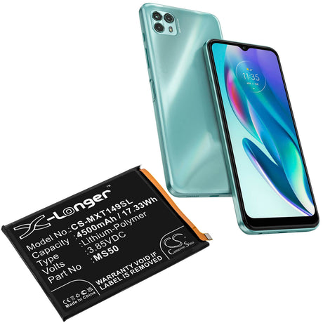 3.85V, Li-Polymer, 4500mAh, SmartPhone battery fits Motorola, Ms50, Moto G50 5g, Moto G50 5g 2021, 17.33Wh Mobile, SmartPhone Cameron Sino Technology Limited (Smartphone)