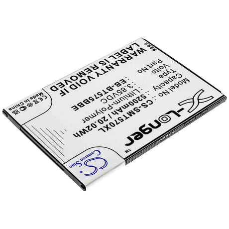 3.85V, Li-Polymer, 4900mAh, Tablet battery fits Samsung, Eb-bt575bbe, Galaxy Tab Active 3, Galaxy Tab Active 3 8.0, 18.87Wh Tablet Cameron Sino Technology Limited