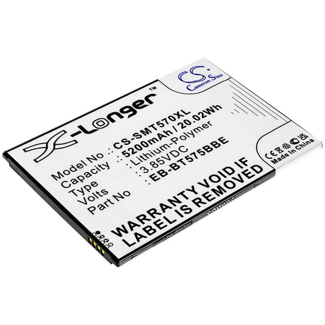 3.85V, Li-Polymer, 4900mAh, Tablet battery fits Samsung, Eb-bt575bbe, Galaxy Tab Active 3, Galaxy Tab Active 3 8.0, 18.87Wh Tablet Cameron Sino Technology Limited