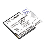3,85V, Li-ion, 1550mAh, batterie de smartphone compatible avec Alcatel, Tli016d7, Ot-4055j, Ot-4055u, 5,97Wh Mobile, Smartphone Cameron Sino Technology Limited (Smartphone)