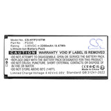 3.85V, Li-ion, 2200mAh, Two-Way Radio battery fits Hytera, Hyt-s1, Hyt-s1 Pro, 8.47Wh Two-Way Radio Cameron Sino Technology Limited