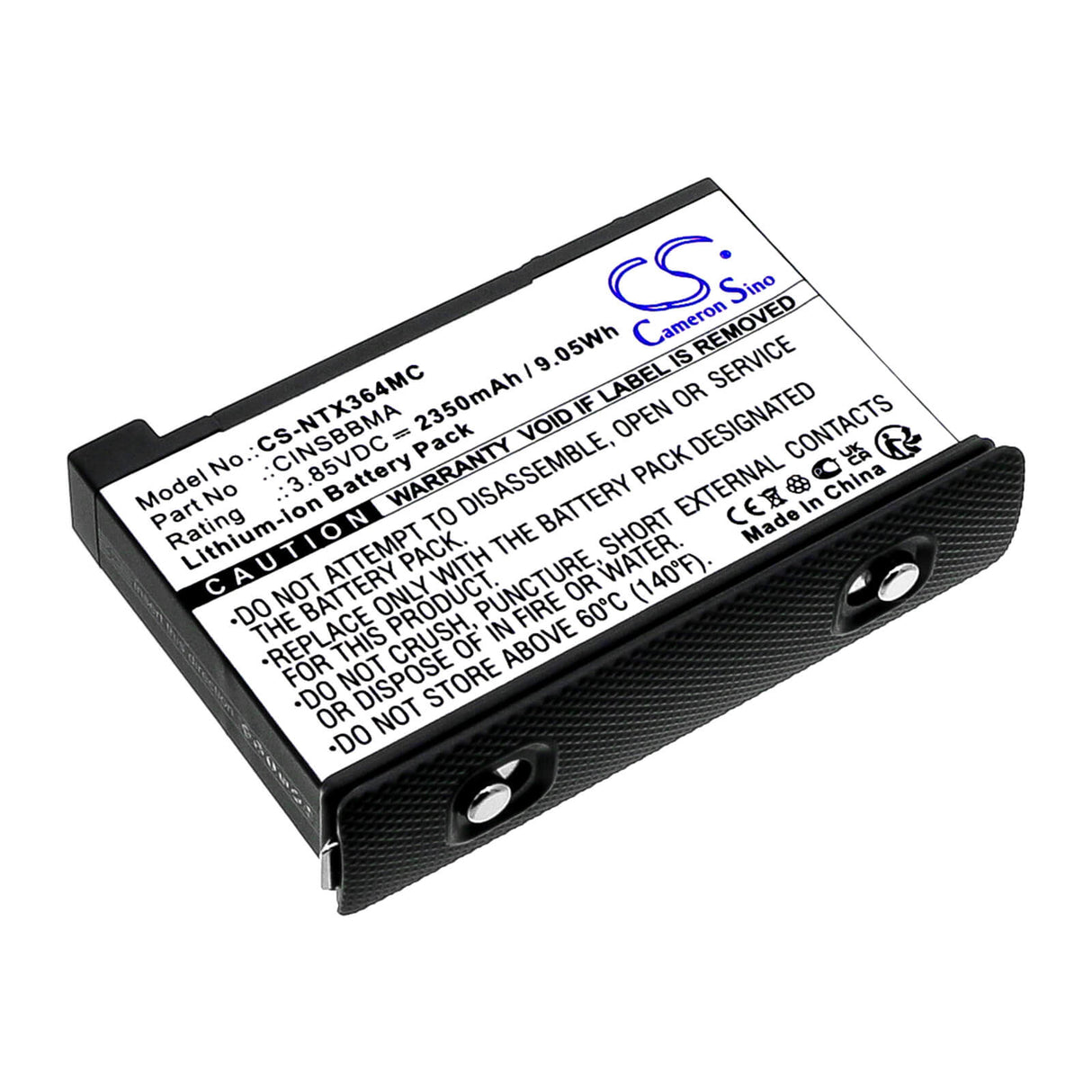 3.85V, Li-ion, 2350mAh, Camera battery fits Insta360, Cinsbbma, One X4, 9.0475Wh Camera Cameron Sino Technology Limited (Camera)