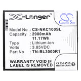 3.85V, Li-ion, 2900mAh, SmartPhone battery fits Nokia, Tn-bl3000r1, C100, C100 2022, 11.17Wh Mobile, SmartPhone Cameron Sino Technology Limited (Smartphone)