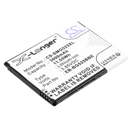 3.85V, Li-ion, 3000mAh, SmartPhone battery fits Samsung, Eb-bg525bbe, Galaxy Xcover 5, Galaxy Xcover 5 2021, 11.55Wh Mobile, SmartPhone Cameron Sino Technology Limited (Smartphone)
