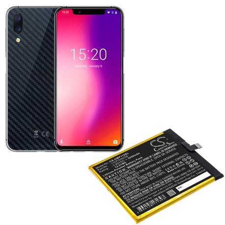 3.85V, Li-Polymer, 3250mAh, SmartPhone battery fits Umi, 1icp/5/64/58, Umidigi One Pro, 12.51Wh Mobile, SmartPhone Cameron Sino Technology Limited (Smartphone)