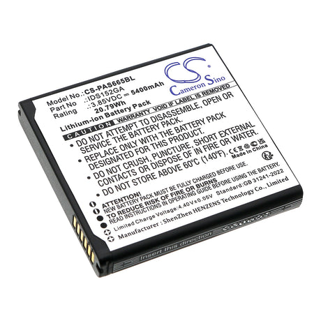 3.85V, Li-ion, 5400mAh, Payment Terminal battery fits Pax, Ids152ga, 20.79Wh Payment Terminal Cameron Sino Technology Limited