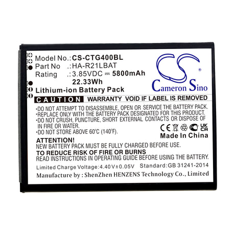 3.85v, Li-ion, 5800mah, Barcode Scanner Battery Fit's Casio, It-g400, 22.33wh Barcode Scanner Cameron Sino Technology Limited