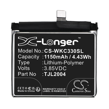 3.85V, Li-Polymer, 1150mAh, SmartPhone battery fits Wiko, Tjl2004, C330, Rakuten Mini, 4.43Wh Mobile, SmartPhone Cameron Sino Technology Limited (Smartphone)