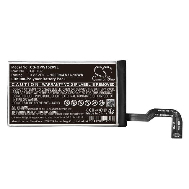 3,85V, Li-Polymère, 1600mAh, Mobile, Batterie de smartphone compatible avec Google, Gc15s, Ggh2x, 6,16Wh Mobile, Smartphone Cameron Sino Technology Limited (Smartphone)