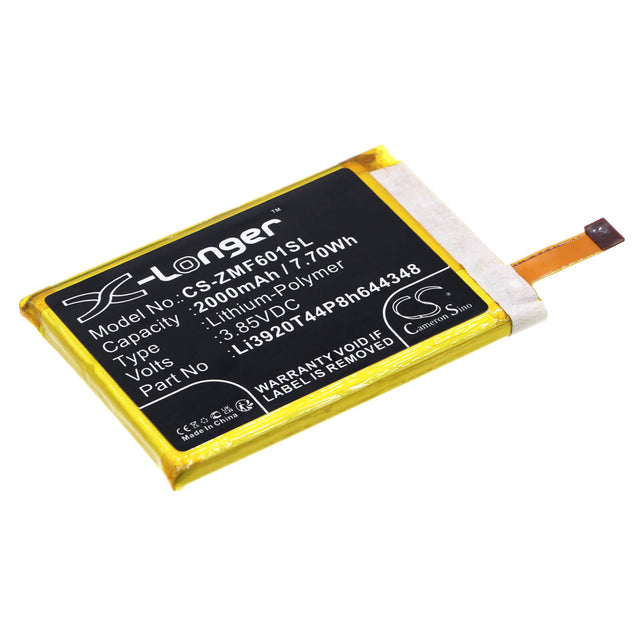 3.85V, Li-Polymer, 2000mAh, Hotspot battery fits Zte, Li3920t44p8h644348, Pocket Wifi 601zt, Pocket Wifi 801zt, 7.70Wh Hotspot Cameron Sino Technology Limited