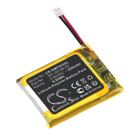 3.85V, Li-Polymer, 220mAh, Smartwatch Battery fits Garmin, Forerunner 955 Solar, 0.85Wh Smartwatch Cameron Sino Technology Limited