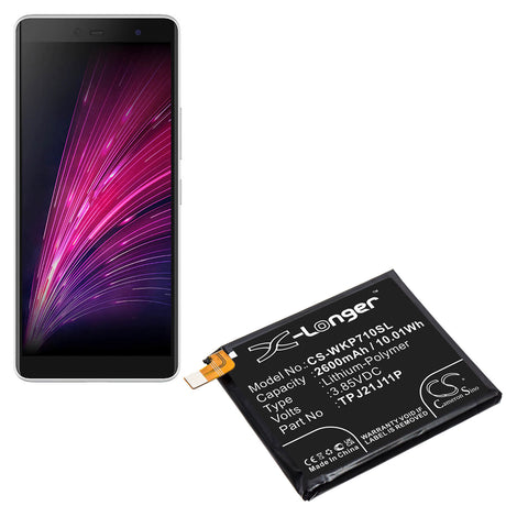 3.85V, Li-Polymer, 2600mAh, SmartPhone battery fits Wiko, Tpj21j11p, P710, Rakuten, 10.01Wh Mobile, SmartPhone Cameron Sino Technology Limited (Smartphone)