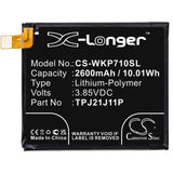 3.85V, Li-Polymer, 2600mAh, SmartPhone battery fits Wiko, Tpj21j11p, P710, Rakuten, 10.01Wh Mobile, SmartPhone Cameron Sino Technology Limited (Smartphone)