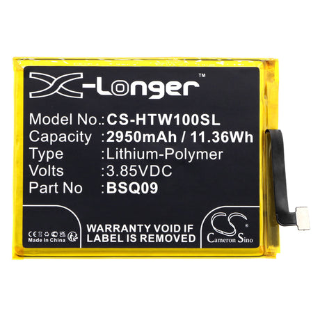 3.85V, Li-Polymer, 2950mAh, SmartPhone battery fits Htc, Bsq09, Wildfire E1, Wildfire E1 Plus, 11.36Wh Mobile, SmartPhone Cameron Sino Technology Limited (Smartphone)