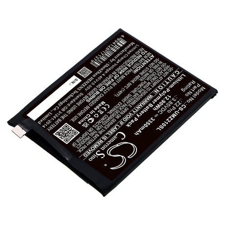 3.85V, Li-Polymer, 3350mAh, SmartPhone battery fits Umi, Z2 Pro, Umidigi Z2 Pro, 12.9Wh Mobile, SmartPhone Cameron Sino Technology Limited (Smartphone)